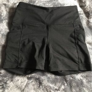Black “Velocity” Gym Shorts With Pockets